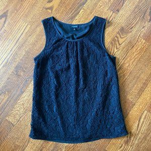 LAST CHANCE: Talbots Black Lace Blouse - Size 8